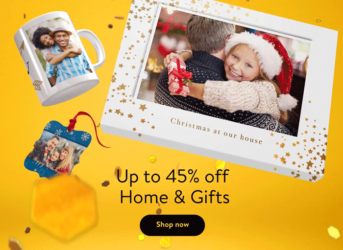 Up to 45% off Home & Gifts - Shop now
