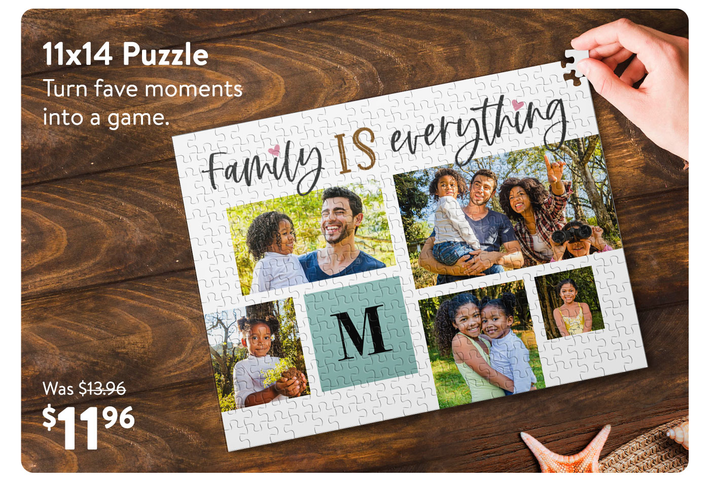 11x14 Puzzle $11.96, was $13.96